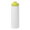Bouteille Baseline® Plus de sport avec couvercle à clapet - 750 ml Blanc-Citron vert | sans marquage | non disponible | non disponible