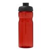 Bouteille H2O Eco de sport avec couvercle à clapet - 650 ml Rouge-Noir | sans marquage | non disponible | non disponible