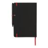 Carnet de notes à bord Noir Standard | Noir-Rouge | sans marquage | non disponible | non disponible
