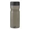 Bouteille H2O Eco Base colorée transparente avec couvercle vissé - 650 ml Charbon-Noir | sans marquage | non disponible | non disponible