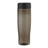 Bouteille d'eau H2O Active® Eco Tempo de 700&nbsp;ml avec couvercle vissé Noir-Charbon | sans marquage | non disponible | non disponible