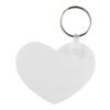 Porte-clés recyclé Taiten forme de cœur Blanc | sans marquage | non disponible | non disponible