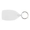 Porte-clés recyclé Tait rectangulaire blanc | sans marquage | non disponible | non disponible