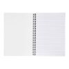 Carnet de note à spirales A4 - pages blanches blanc-noir | sans marquage | non disponible | non disponible