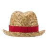 Chapeau de paille Pricus Rouge-Naturel | sans marquage | non disponible | non disponible | non disponible
