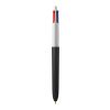 BIC® 4 Colours Soft Blanc-Noir | Sérigraphie 1 couleur | Corps-centré clip | 30.00 mm x 43.00 mm