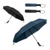 CAMPANELA. Parapluie pliable pongé 190T à ouverture et fermeture automatiques Noir | sans marquage