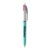 BIC® 4 Couleurs Fashion bille Blanc-Blanc/Bleu Clair(2) | sans marquage | non disponible | non disponible
