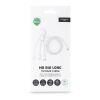 Câble USB-C long Xoopar Mr. Bio de 1 mètre Blanc | Tampographie 1 couleur | 1ere face | Ø 23 mm
