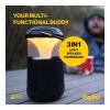Enceinte Bluetooth Aqiila Soundbird B10 avec éclairage et batterie externe noir | sans marquage | non disponible | non disponible