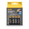 Lot de 4 piles rechargeables AA Aqiila USB-C 2000 mAh Noir