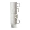Sagaform Tasse à espresso Coffee & More 4 pièces 100ml Blanc | sans marquage
