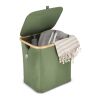 Panier pliant InSideOut avec couvercle Sogne 40.5 x 33 x 42cm Vert olive | sans marquage | non disponible | non disponible