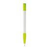 Stylo Nash Opaque Blanc-Vert clair | Sérigraphie 1 couleur | à 90 degrés du clip | 33 mm x 25 mm | non disponible