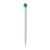 Stylo bille Atlas aux couleurs opaque Blanc-Vert | Sérigraphie 1 couleur | à 180 degrés du clip | 50 mm x 25 mm | non disponible