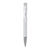 Stylo bille Atlas transparent et pointe métal Blanc-Blanc | Sérigraphie 1 couleur | à 90 degrés du clip | 50 mm x 25 mm | non disponible