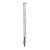 Stylo bille Atlas transparent et pointe métal Blanc-Blanc