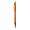Stylo Futurepoint Transparent Orange-Orange | Sérigraphie 1 couleur | à 270 degrés du clip | 50 mm x 25 mm | non disponible