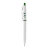 Stylo S30 opaque Blanc-Vert foncé | Sérigraphie 1 couleur | dans le prolongement du clip | 40 mm x 25 mm | non disponible