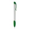 Stylo Apollo Opaque Blanc-Vert | Sérigraphie 1 couleur | à 90 degrés du clip | 40 mm x 25 mm | non disponible