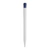 Stylo Pier opaque Blanc-Bleu foncé | Sérigraphie 1 couleur | dans le prolongement du clip | 45 mm x 25 mm | non disponible