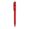 Stylo Pier Clear transparent Rouge / blanc-Rouge / blanc | Sérigraphie 1 couleur | dans le prolongement du clip | 45 mm x 25 mm | non disponible