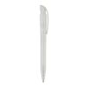 Stylo S45 R-PET transparent Blanc-Blanc | Sérigraphie 1 couleur | à 180 degrés du clip | 45 mm x 25 mm | non disponible