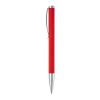 Stylo Modena Métal toucher doux Rouge / blanc | Gravure | à 270 degrés du clip | 40 mm x 6 mm | non disponible