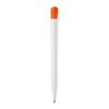 Stylo S45 opaque Blanc-Orange | Sérigraphie 1 couleur | à 180 degrés du clip | 45 mm x 25 mm | non disponible