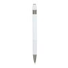 Stylo à bille en aluminium Toulouse Softtouch Blanc