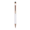 Stylo à bille Prague or rose R-AL Blanc | sans marquage | non disponible | non disponible