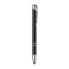 Stylo stylet Alicante noir | Gravure | Dans le prolongement du clip | 30 mm x 6 mm | non disponible