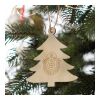 Ornement de Noël en bois en forme de sapin Nature | sans marquage | non disponible | non disponible