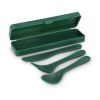 Set de couverts PP Vert foncé | sans marquage | non disponible | non disponible
