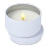 Bougie Asana non parfumée à base de plantes dans une boîte recyclée Blanc | sans marquage | non disponible | non disponible
