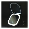 Miroir compact à LED 350 mAh Blanc | Tampographie 1 couleur | top | 50 mm x 50 mm