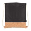 Sac à cordon R-PET & liège 35 x 40cm Noir | sans marquage | non disponible | non disponible