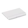 Carnet Olmo à couverture rigide en PU A5 avec notes autocollantes Blanc