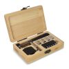 Set d'outils de 13 pièces dans une boîte en bambou FSC Nature | sans marquage | non disponible | non disponible
