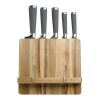 Support livre de cuisine avec 5 couteaux Nature | sans marquage | non disponible | non disponible | non disponible