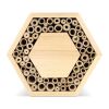 Ruche en bois FSC hexagonal Nature | sans marquage | non disponible | non disponible