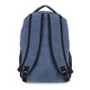 Sac à dos en toile de coton recyclé Harper Bleu foncé