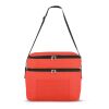 R-PET 600D Sac isotherme à double compartiment 30 x 20 x 25cm 12L Rouge / blanc