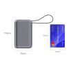 Batterie externe Nova 65W avec câble USB-C intégré, 30000 mAh Gris foncé | Impression Numérique | top | 45 mm x 85 mm