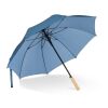 Parapluie bâton 25” en R-PET. Poignée droite, ouverture automatique bleu/noir | sans marquage | non disponible | non disponible | non disponible
