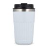 Thermos à café à emporter en acier inoxydable recyclé, 400 ml Blanc | sans marquage | non disponible | non disponible