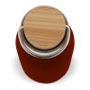 Bouteille isotherme avec couvercle en bambou 500ml Rouge foncé | sans marquage | non disponible | non disponible | non disponible