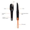 Set de couverts 4 en 1 Nordic Drift Trail noir