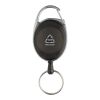 Porte-clés à clip extensible en ABS recyclé RCS noir | sans marquage | non disponible | non disponible