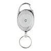 Porte-clés à clip extensible en ABS recyclé RCS blanc | sans marquage | non disponible | non disponible